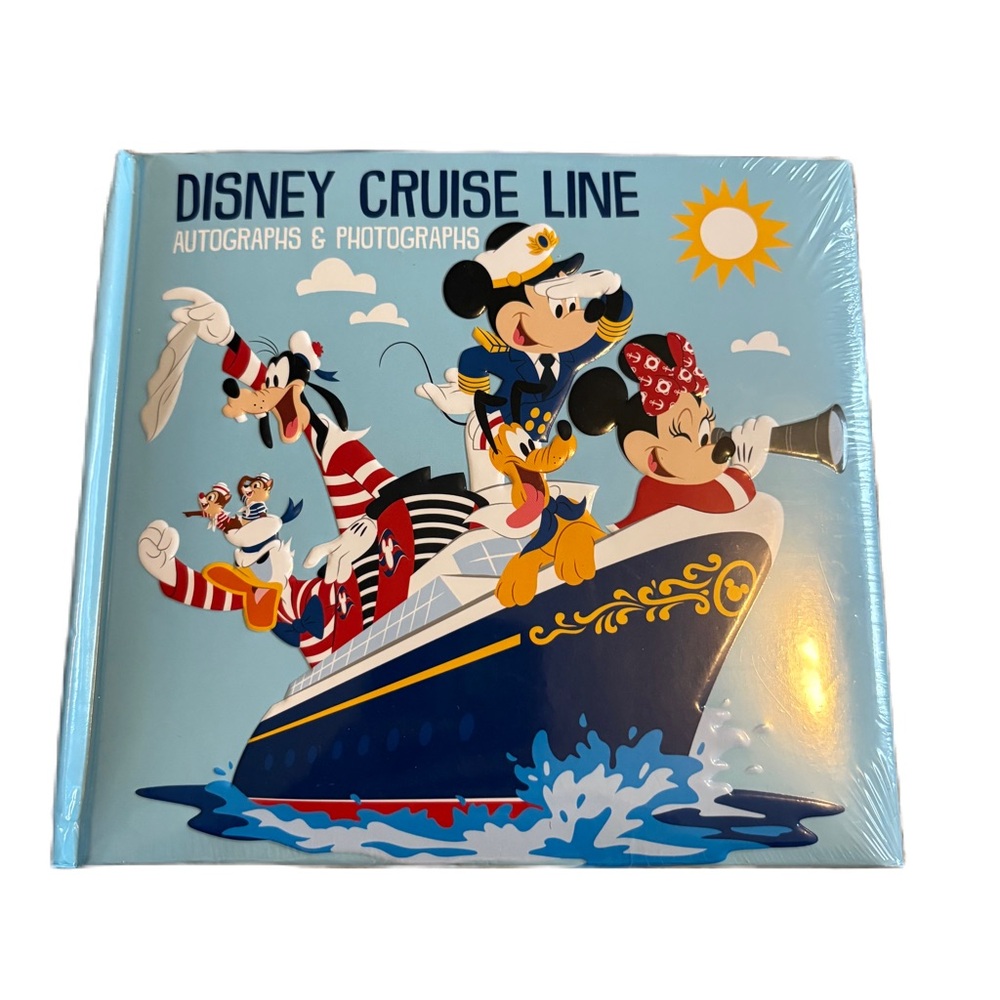 Mickey Mouse and Friends Disney Cruise Line Autograph and Photo Album NEW Stripe